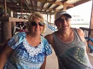 Belize restaurant couple