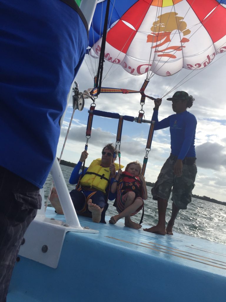 Belize parasailing 