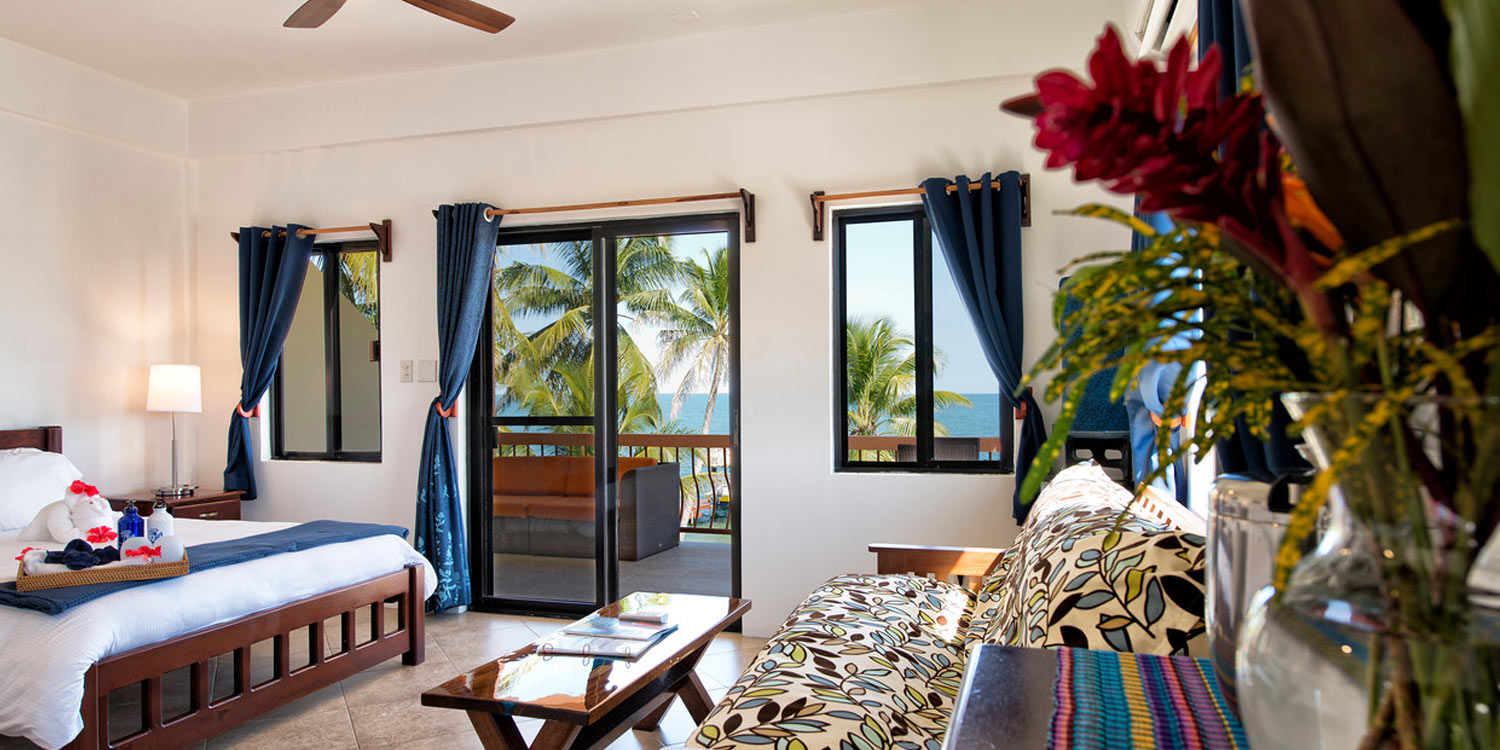 Hotel room with balcony