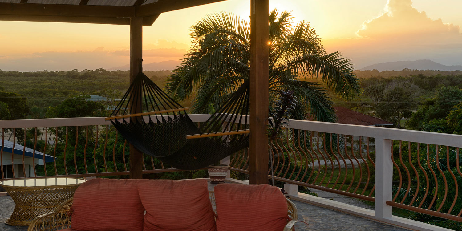 Sunset over the Maya Mountains