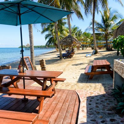 Picnic table at Sea Bar