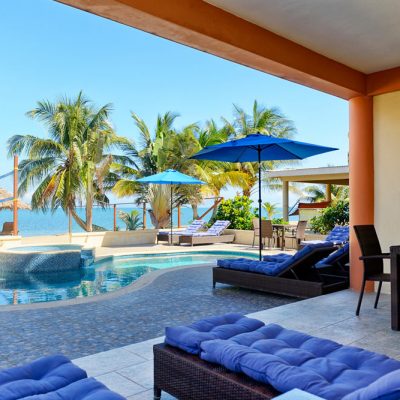 Beachfront patio