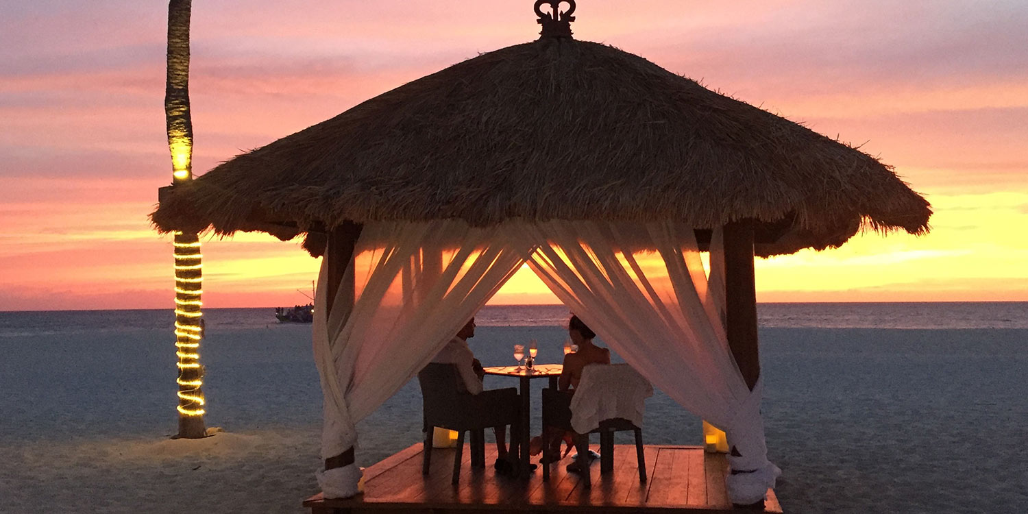 Belize romantic dinner