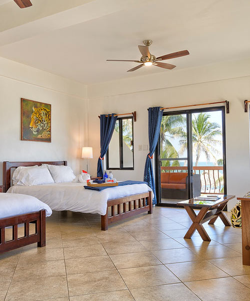 Hotel room with balcony