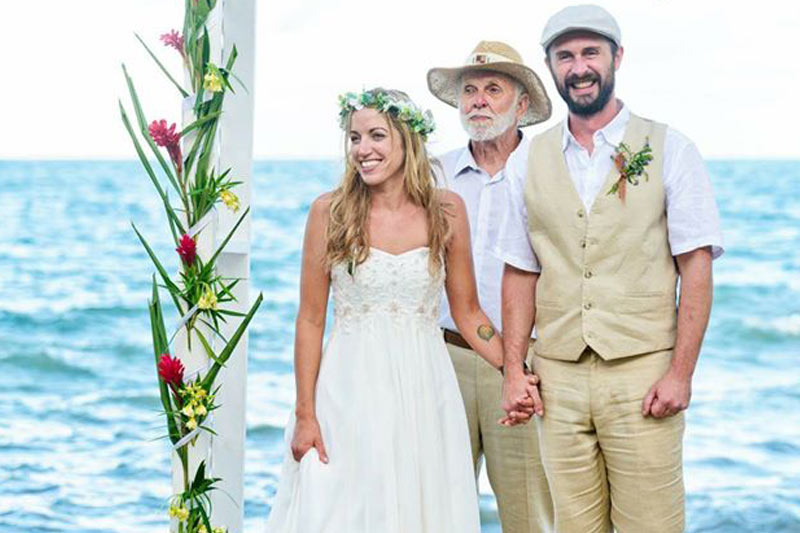 Belize beach wedding