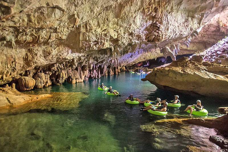 Belize cave tubing