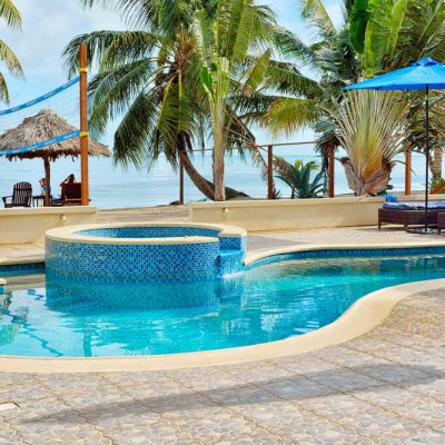 Pool on Belize beach