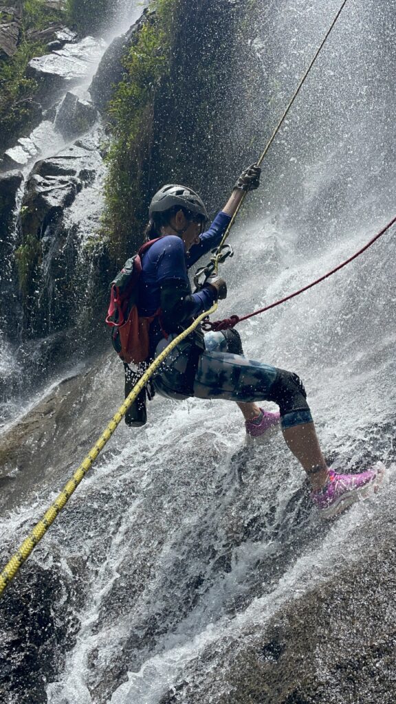 Jess Rappelling