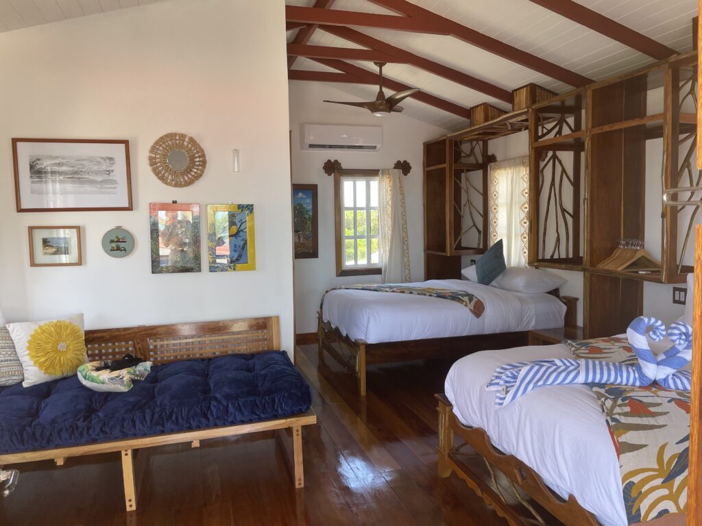 Front door view inside Trogon cabana