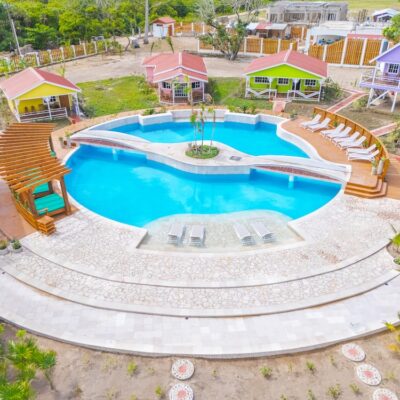 Cabana Village Aerial of Pool