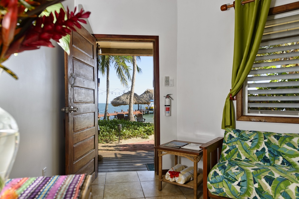VIew out Cabana Duplex door