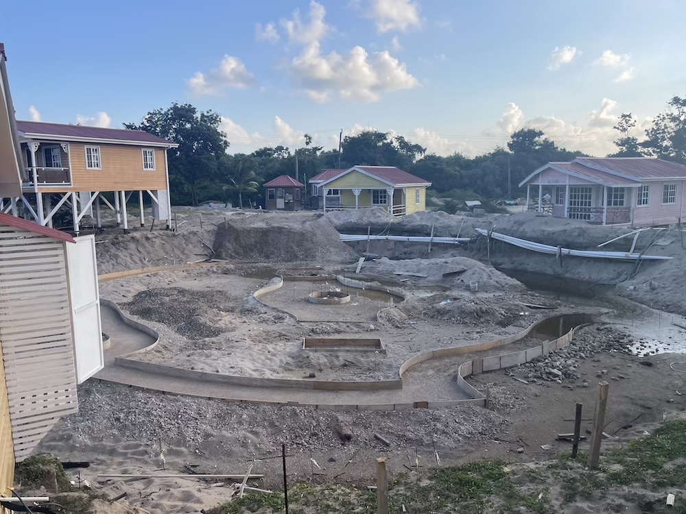 The pool before the concrete floor was poured